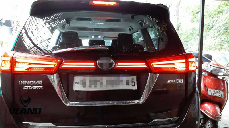 Toyota Innova LED Tail Lights With Amber Turn Signal